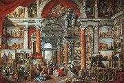Picture gallery with views of modern Rome Giovanni Paolo Pannini